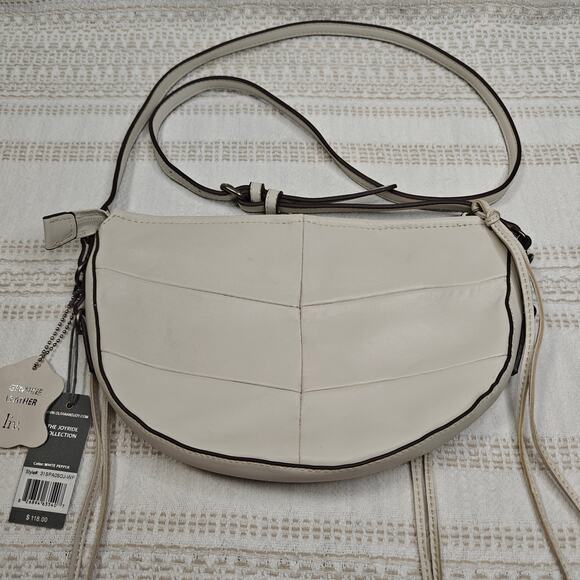 liv. Olivia + Joy Off-White Leather Crossbody Bag – New with Tags - Picture 2 of 4